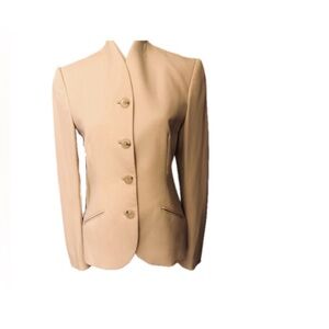 Ralph Lauren Blazer Jacket, Cream, Size 4,